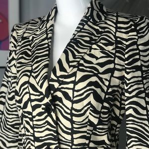 Calvin Klein Zebra Print Blazer